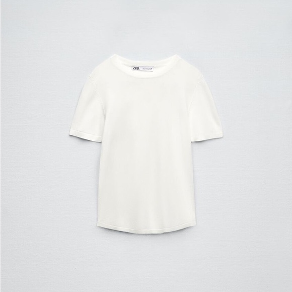 Cream Nylon Zara Tee - Picture 3 of 3
